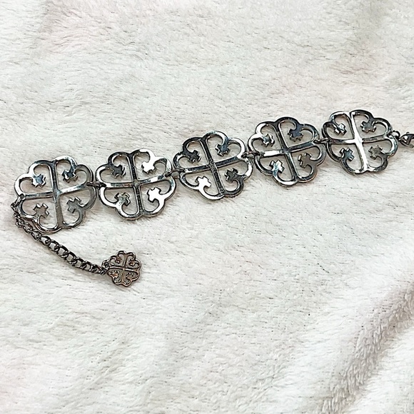 Valeska Vintage Celtic Silver Metal Adjustable Clasp Bracelet Rare - Picture 6 of 7